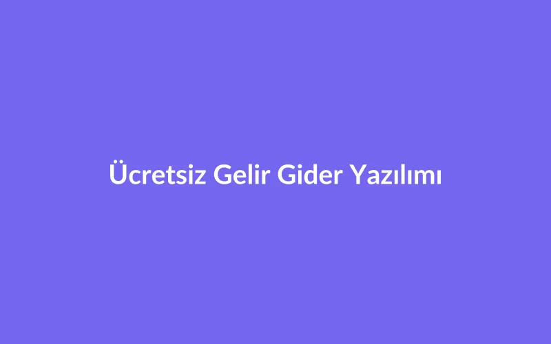 Freelancer ve Webmaster'lar İçin Finansal Kâbusa Son: Ücretsiz Masaüstü Gelir Gider Programı
