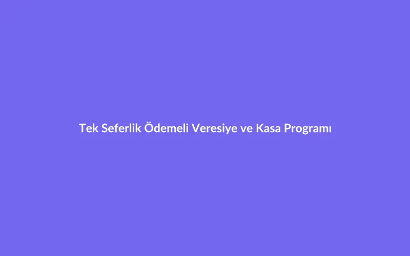 Aylık Aboneliklere Son: Tek Seferlik Ödemeli Veresiye ve Kasa Programı